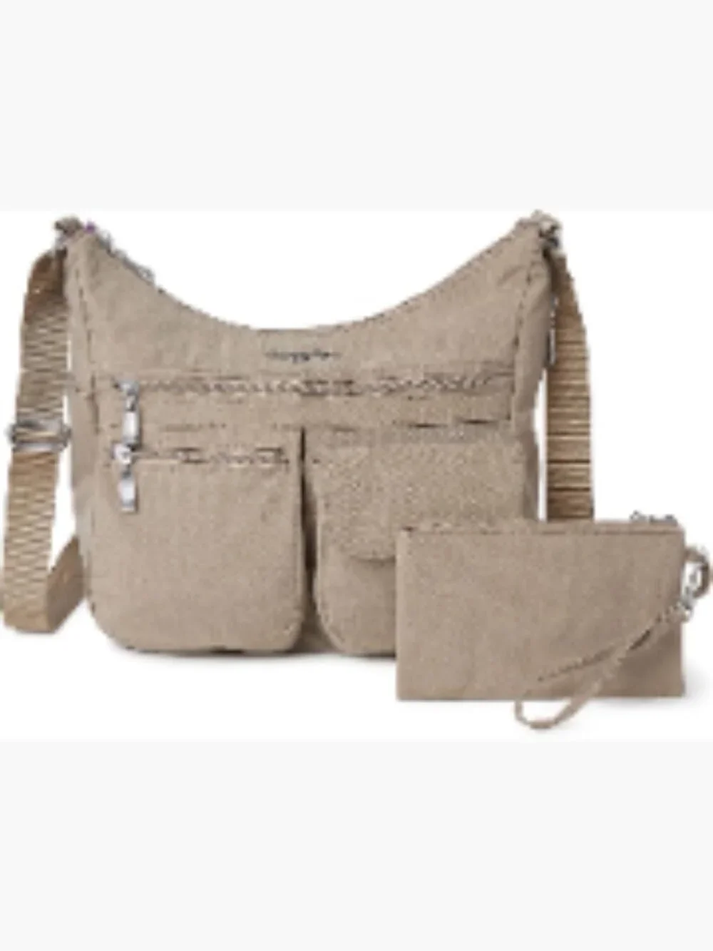 Baggallini Everywhere Bagg Crossbody Hobo Lightweight Water-Resistant Nylon
